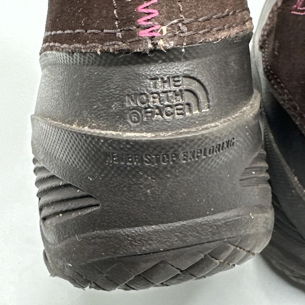 THE NORTH FACE Heat Seeker 200 Gram Insulation Boots Girls Sz 13 LaceUp Faux Fur